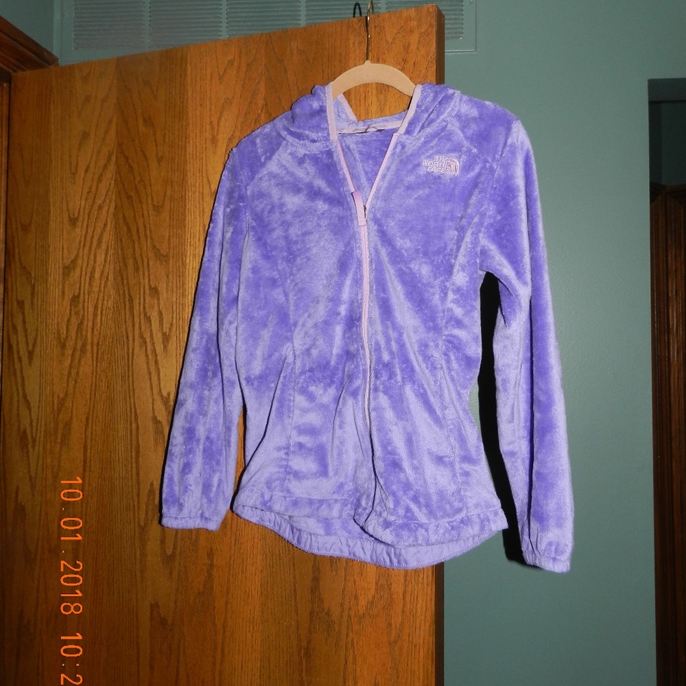 Girls North Face Purple/Pink Hooded Jacket
